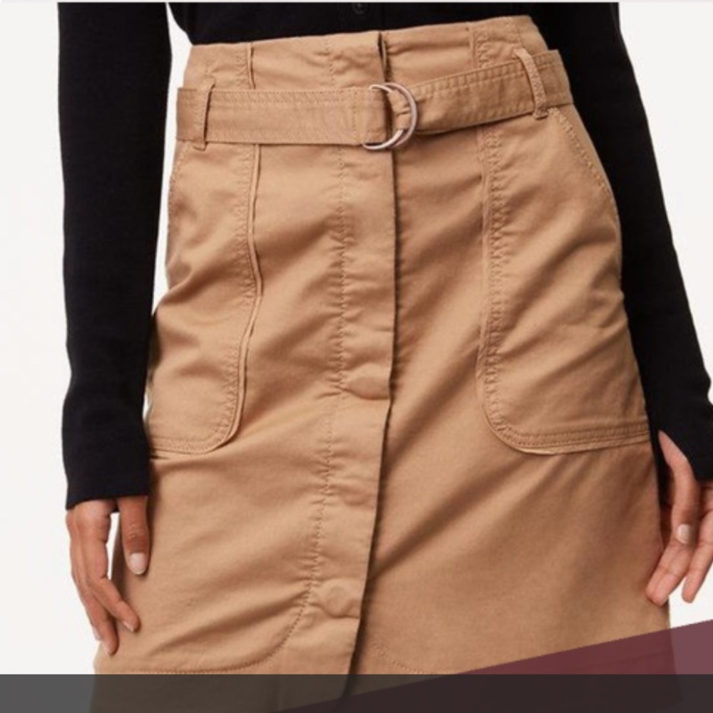 Loft Khaki Skirt